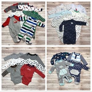 HUGE Newborn Bundle Sleepers Onesies + More